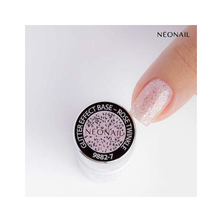 Gelová báze Glitter Effect Base Rose Twinkle 7,2 ml