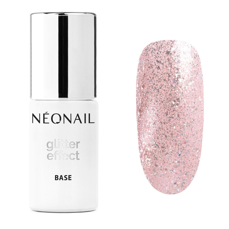 Gelová báze Glitter Effect Base Rose Twinkle 7,2 ml