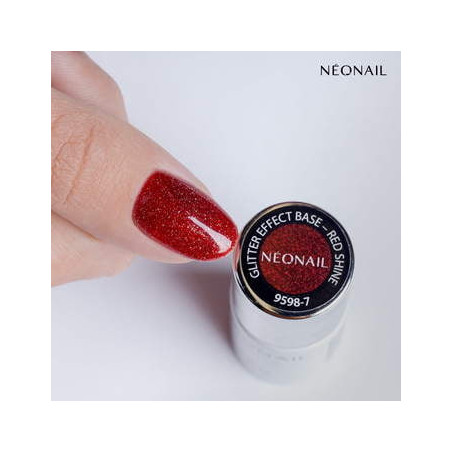 Gelová báze Glitter Effect Red Shine 7,2 ml