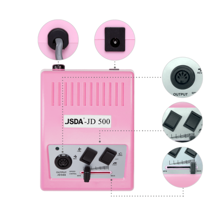 Fréza na nehty - JSDA Nail Drill JD 500 Rose 35W